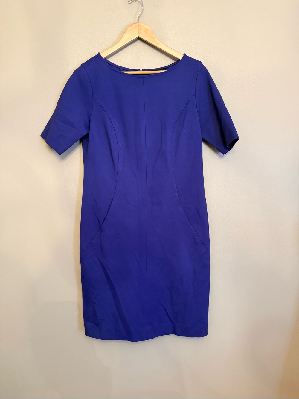 Brooks Brothers Royal Blue Sheath Dress with Pockets - Size 8